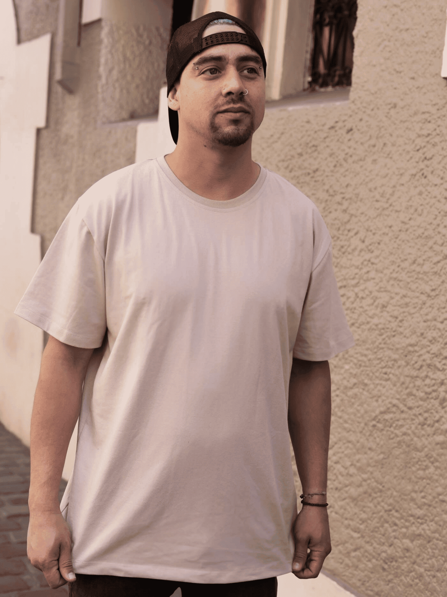 Polera Regular Fit Hombre Beige